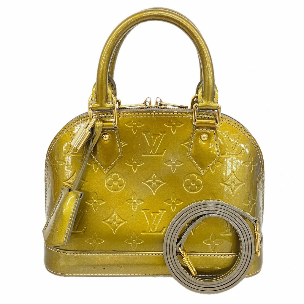 Louis Vuitton Handbag Vernis Alma BB Givre 2-Way
