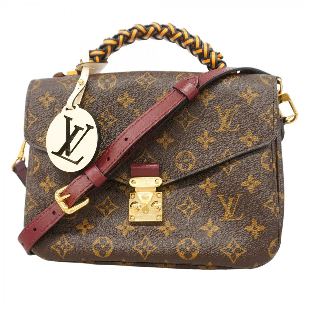 Louis Vuitton Handbag Monogram Pochette Metis MM Brown 2-Way