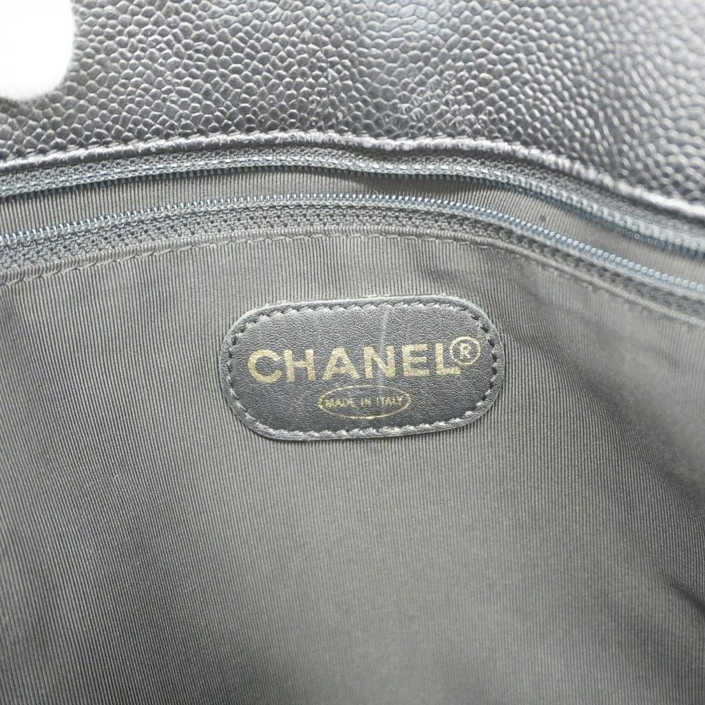 Chanel Tote Caviar Leather Black Gold — view 5