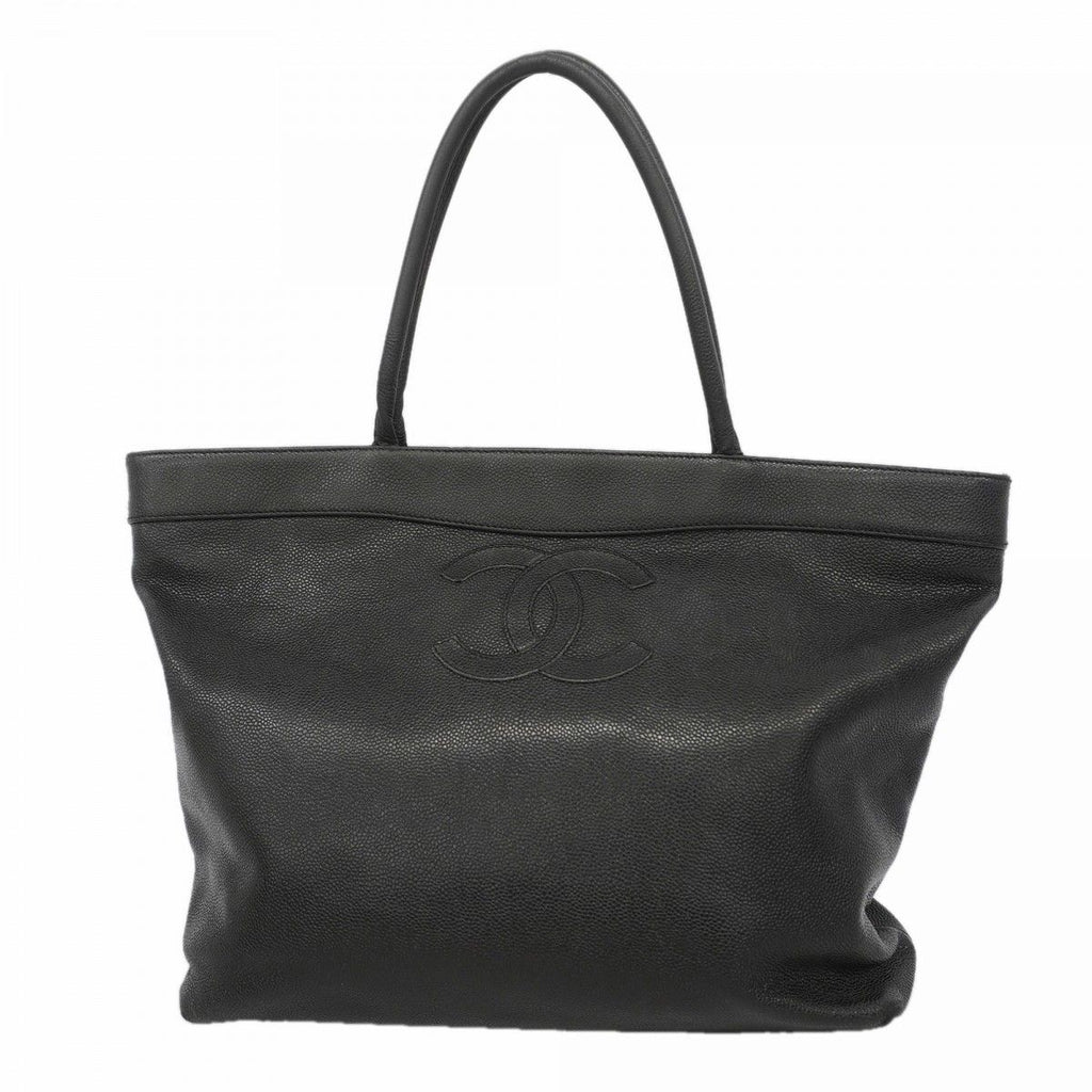 Chanel Tote Caviar Leather Black Gold