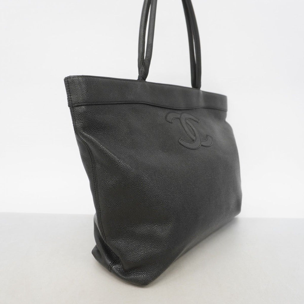 Chanel Tote Caviar Leather Black Gold — view 2