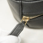 Chanel Shoulder Bag Quilted Caviar Leather Black Gold — view 7