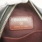 Chanel Shoulder Bag Quilted Caviar Leather Black Gold — view 5