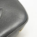 Chanel Vanity Bag Caviar Leather Black Gold 2-Way — view 7