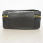 Chanel Vanity Bag Caviar Leather Black Gold 2-Way — view 3