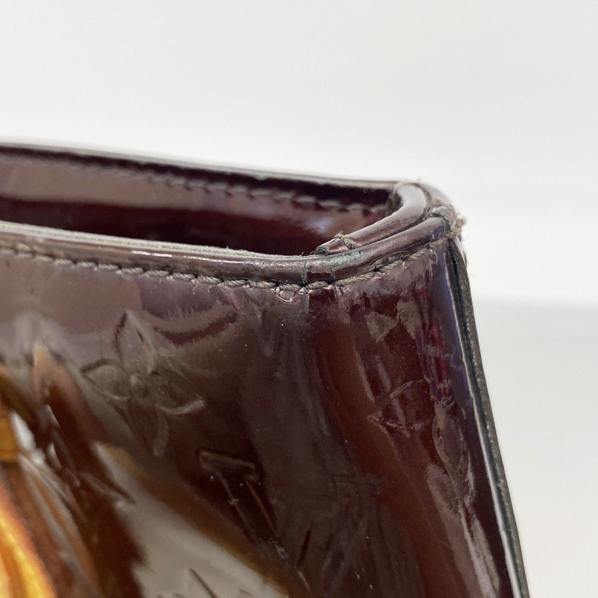 Louis Vuitton Tote Vernis Brentwood Amarante — view 7
