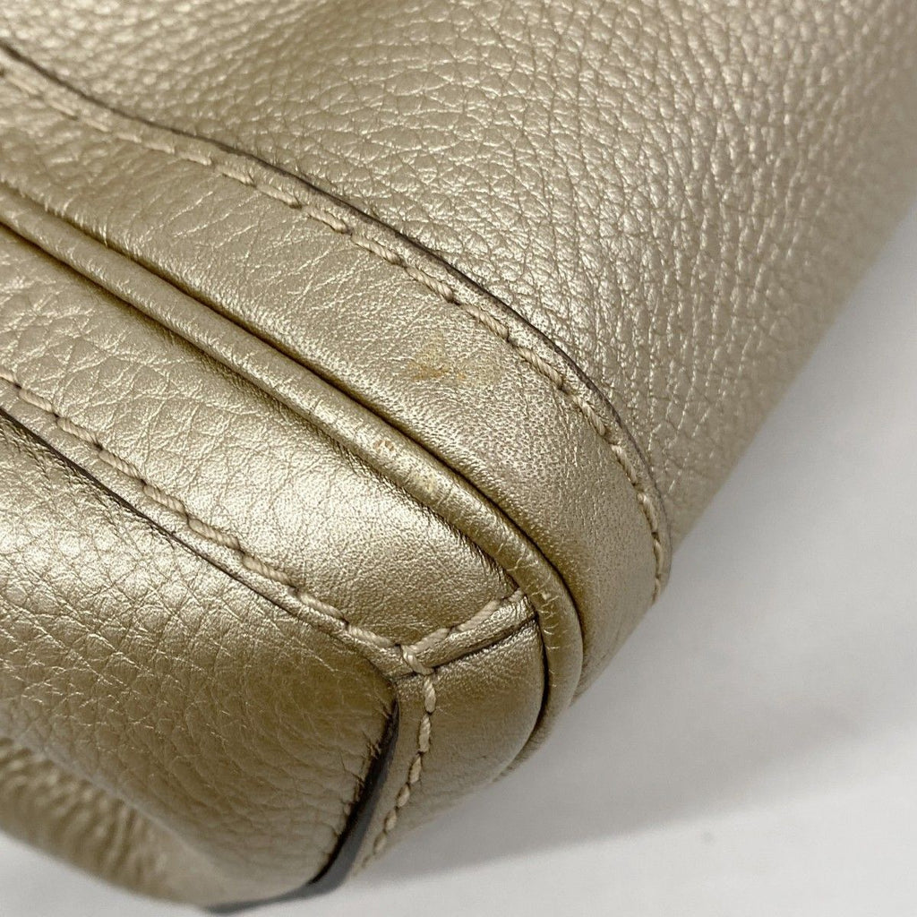 Gucci Tote Bamboo Leather Gold Champagne — view 6