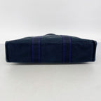 Hermes Tote Fourre Tout MM Canvas Black Navy Silver — view 3