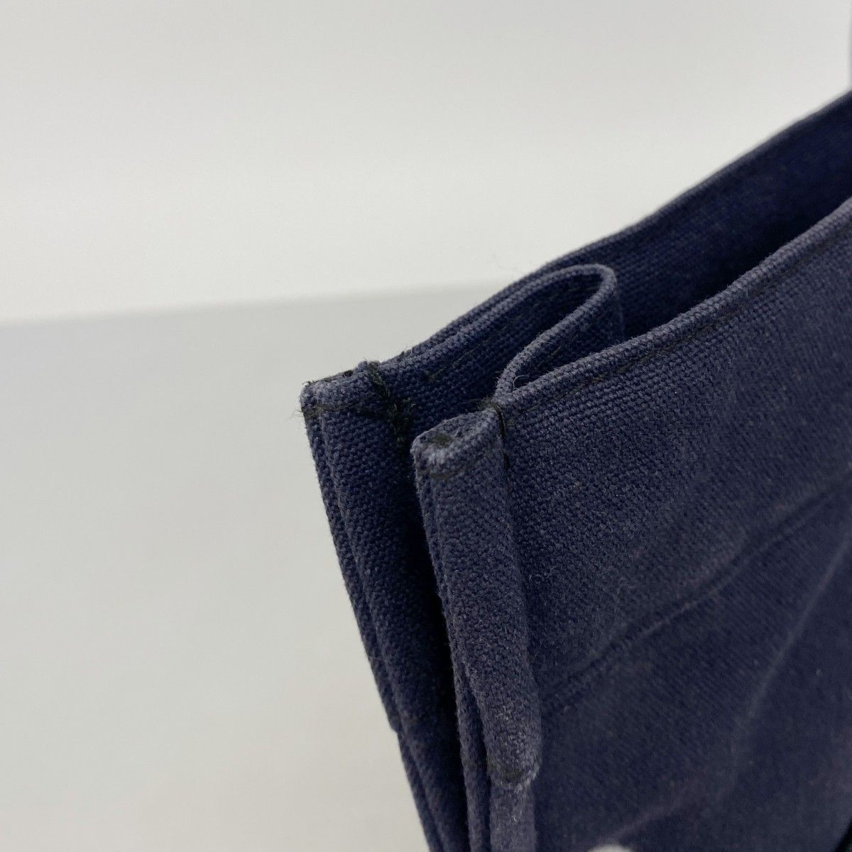 Hermes Tote Fourre Tout MM Canvas Black Navy Silver — view 7