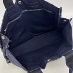 Hermes Tote Fourre Tout MM Canvas Black Navy Silver — view 4