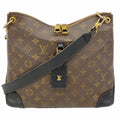Louis Vuitton Shoulder Bag Monogram Odeon MM NM Brown Black Cles