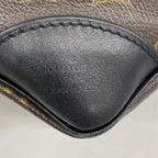 Louis Vuitton Shoulder Bag Monogram Odeon MM NM Brown Black Cles — view 5