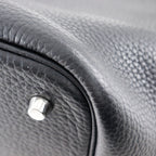 Hermes Picotin Lock 22 Taurillon Clemence Black Silver T Handbag — view 5