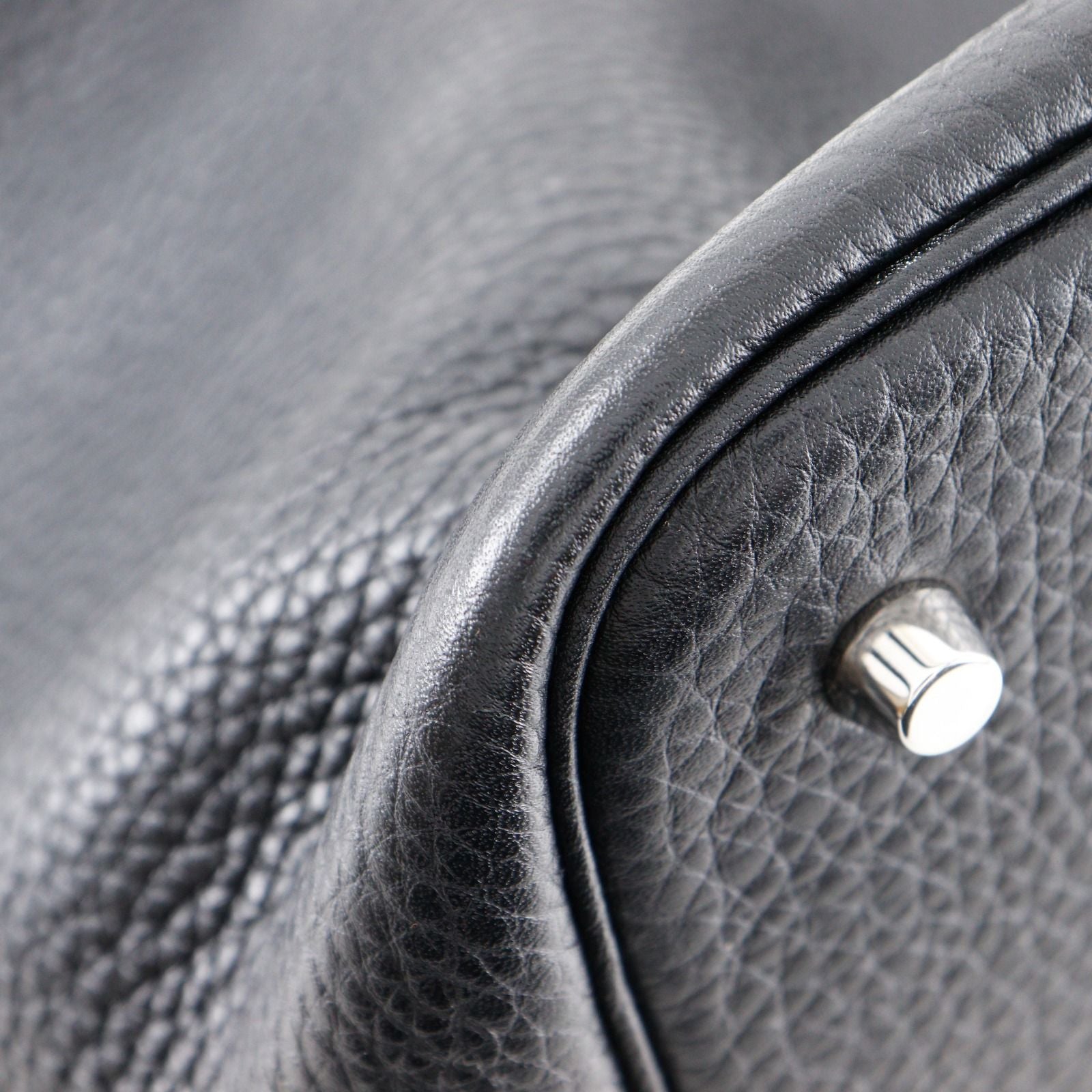 Hermes Picotin Lock 22 Taurillon Clemence Black Silver T Handbag — view 6