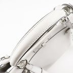 Fendi Peekaboo 2-Way Shoulder Leather White Handbag — view 5