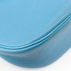 Hermes Caporal Togo Blue Jean Silver Shoulder — view 4
