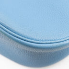 Hermes Caporal Togo Blue Jean Silver Shoulder — view 7