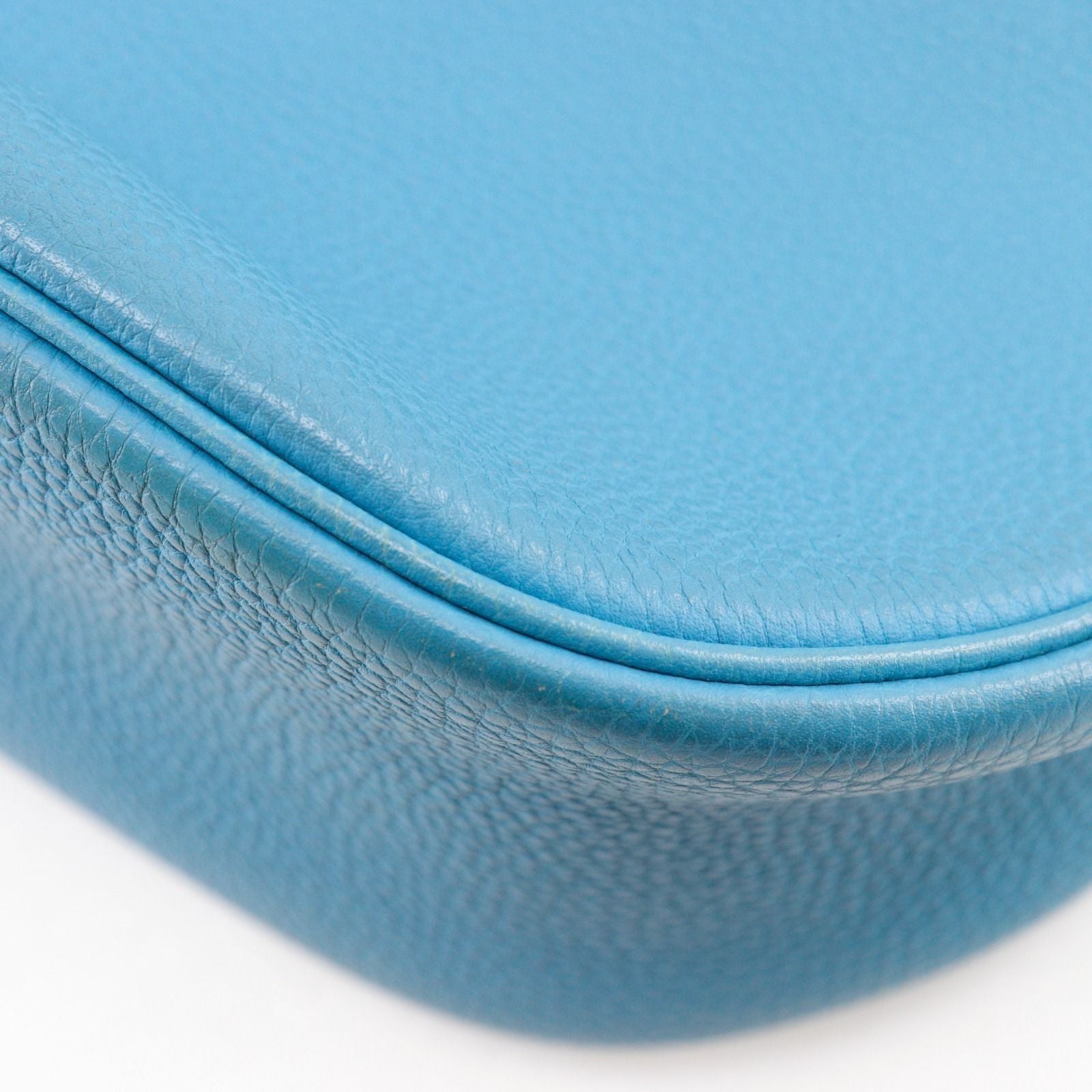 Hermes Caporal Togo Blue Jean Silver Shoulder — view 5