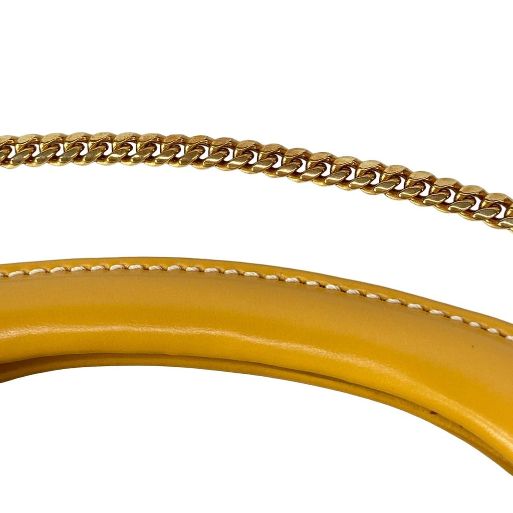 Loewe Dark Yellow Mini Bag Vintage 2-Way Chain Shoulder Leather — view 9