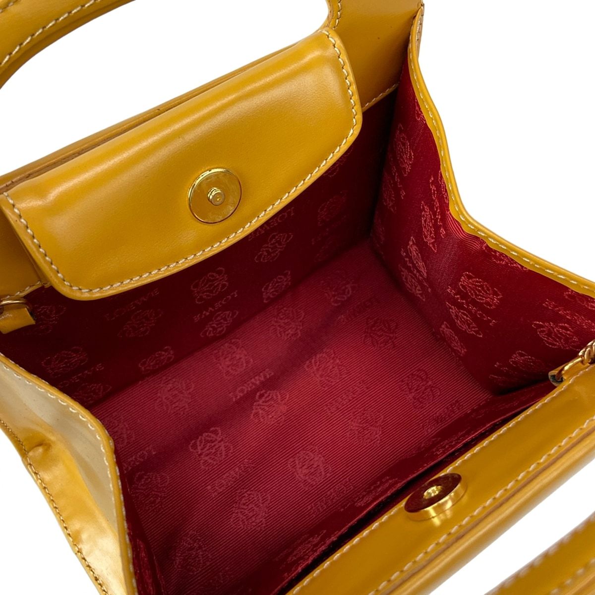 Loewe Dark Yellow Mini Bag Vintage 2-Way Chain Shoulder Leather — view 7