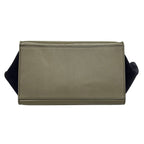 Celine Handbag Trapeze Ivory Khaki Gray Dark Navy Leather — view 5