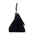 Celine Handbag Trapeze Ivory Khaki Gray Dark Navy Leather — view 2
