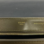 Celine Handbag Trapeze Ivory Khaki Gray Dark Navy Leather — view 9