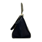 Celine Handbag Trapeze Ivory Khaki Gray Dark Navy Leather — view 4