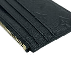 Louis Vuitton Coin Case Monogram Empreinte Card Holder Flora Noir Leather — view 7