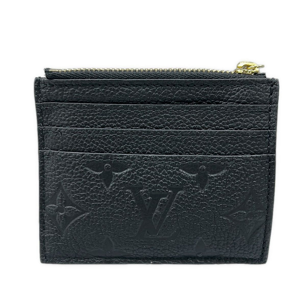 Louis Vuitton Coin Case Monogram Empreinte Card Holder Flora Noir Leather — view 2