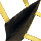 Fendi Tote Flip Logo Beige Yellow Leather — view 7