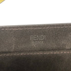 Fendi Tote Flip Logo Beige Yellow Leather — view 9