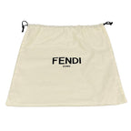 Fendi Tote Flip Logo Beige Yellow Leather — view 8
