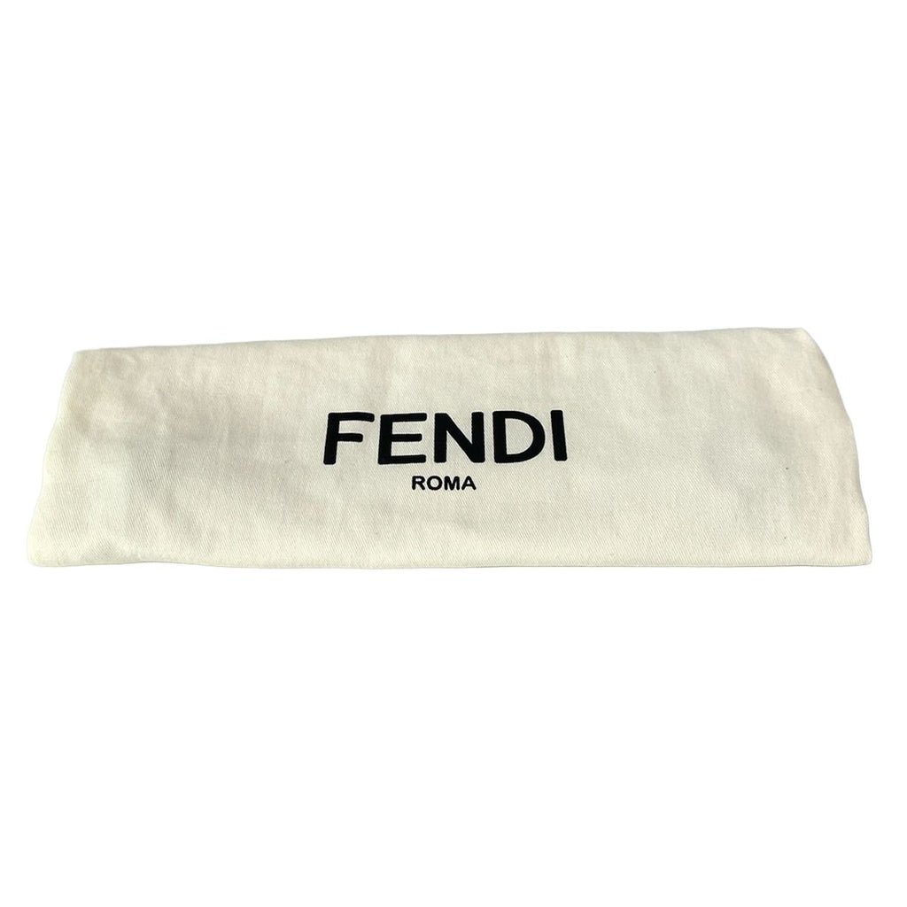 Fendi Shoulder Bag Slim Clutch Dark Yellow Strap Removable Leather — view 8