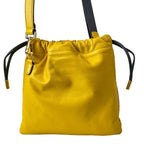 Fendi Shoulder Bag Slim Clutch Dark Yellow Strap Removable Leather — view 3