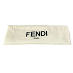 Fendi Shoulder Bag Baguette Chain Midi Dark Gray Cotton Leather — view 8