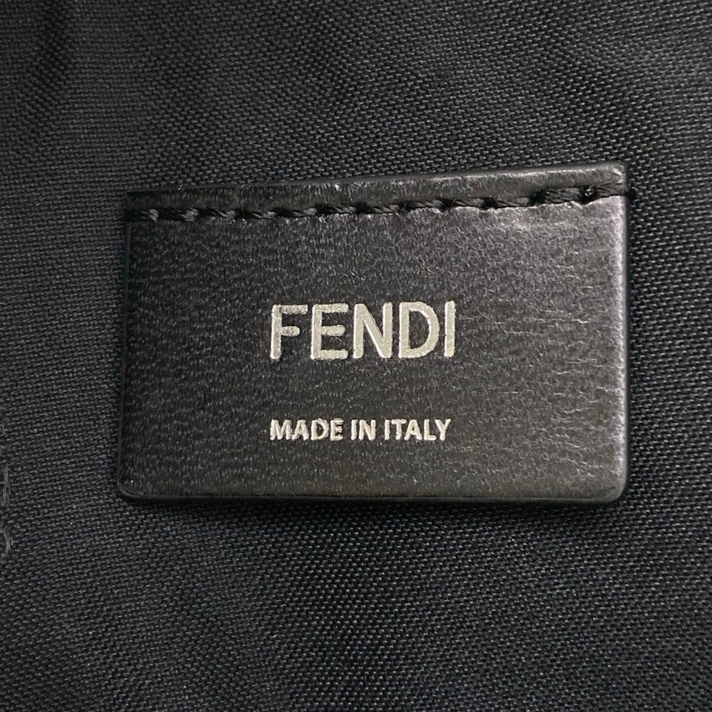 Fendi Shoulder Bag Camera Case Zucca Pattern Dark Gray Leather — view 9