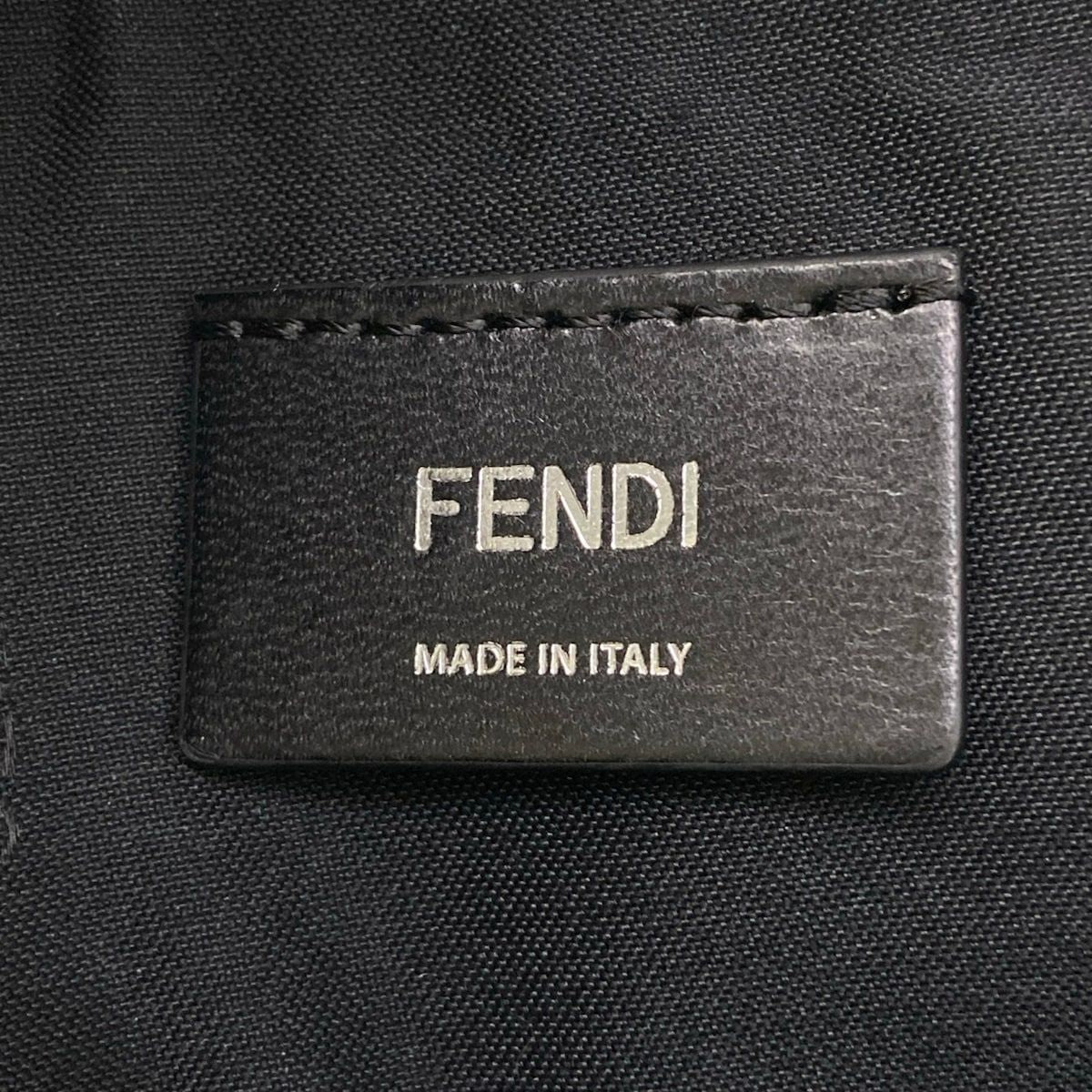 Fendi Shoulder Bag Camera Case Zucca Pattern Dark Gray Leather — view 9