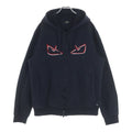 Fendi Montstar Cotton Zip di Hoodie L Black