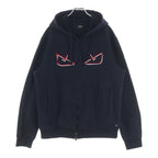 Fendi Montstar Cotton Zip di Hoodie L Black
