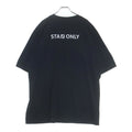 Fendi Staff Only on Backprint T-Shirt Short Sleevekuru Neckcut and Sew Black