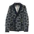 Chanel Shaw Color Jacket White Black nssize