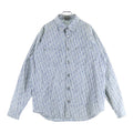 Dior Oblique Cotton Denim Jacket Long Sleeve Shirt 39 Blue