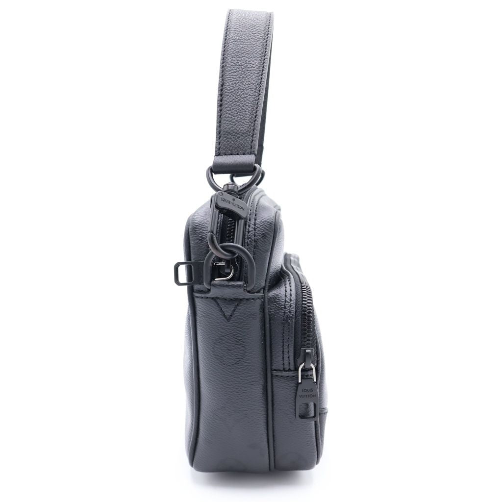 Louis Vuitton Monogram Nile Leather 2-Way Shoulder Bag Black — view 3
