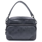 Louis Vuitton Monogram Nile Leather 2-Way Shoulder Bag Black