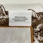 Hermes Scarf Carre 80 White Dark Brown Multi Guepards Cheetah — view 3