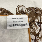 Hermes Scarf Carre 80 White Dark Brown Multi Guepards Cheetah — view 4
