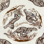 Hermes Scarf Carre 80 White Dark Brown Multi Guepards Cheetah — view 5