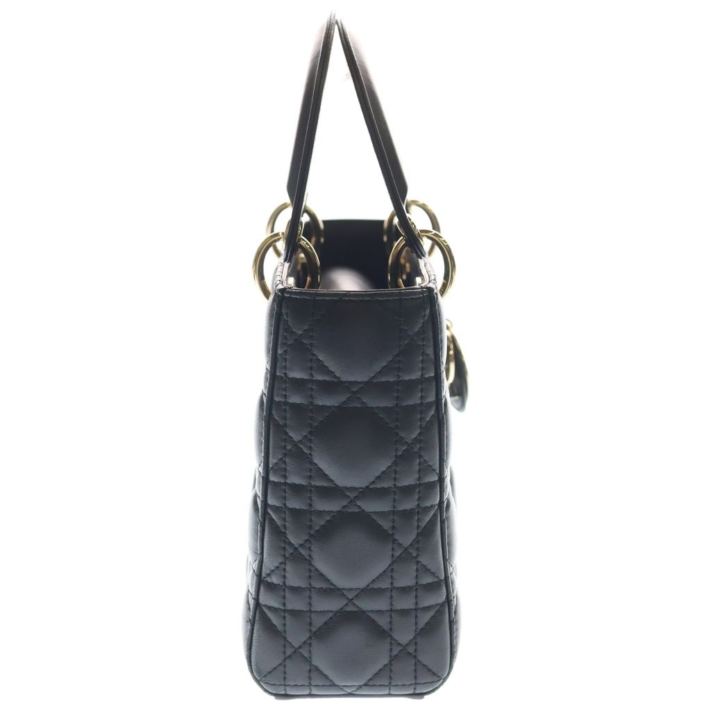 Dior Didi 2-Way Shoulder Bag Black Lambskin Gold — view 3