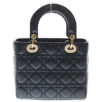 Dior Didi 2-Way Shoulder Bag Black Lambskin Gold — view 2
